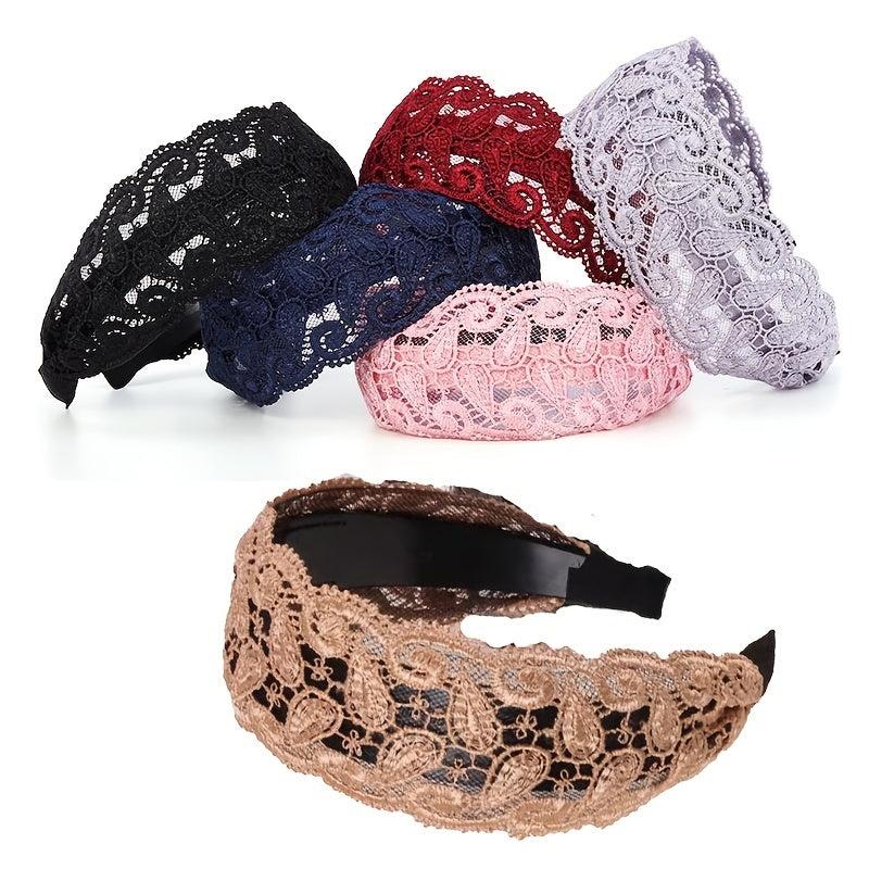 Lace Wide Brim Hairband Non Slip Hair Accessories