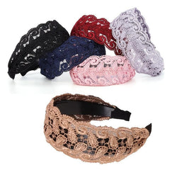 Lace Wide Brim Hairband Non Slip Hair Accessories