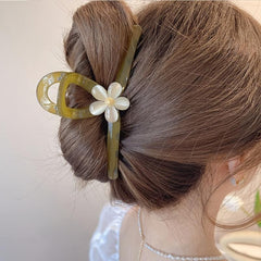 Floral Hair Claw Clip Non Slip Hair Accessory
