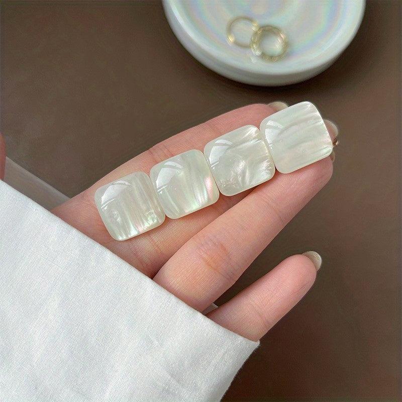 Crystal Faux Opal Hair Clip for Women Girls Hairpin