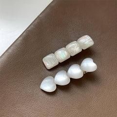 Crystal Faux Opal Hair Clip for Women Girls Hairpin