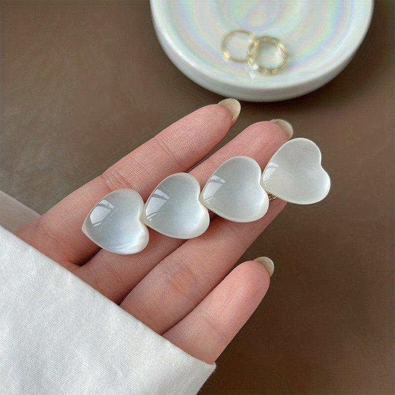 Crystal Faux Opal Hair Clip for Women Girls Hairpin