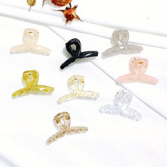 4pcs Resin Style Hair Claw Ponytail Holder Hair Clip