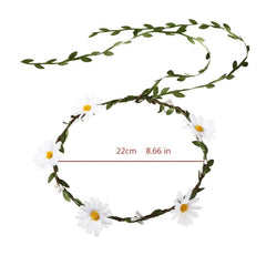 Boho Daisy Flower Sunflower Headband Floral Crown Wreath