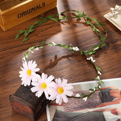 Boho Daisy Flower Sunflower Headband Floral Crown Wreath