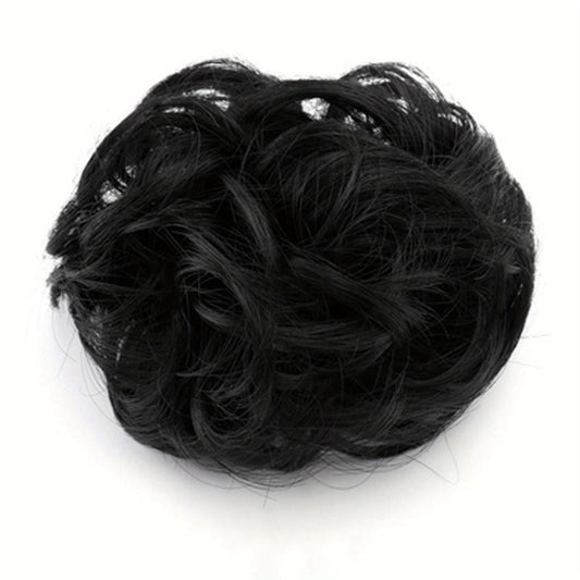 Fluffy Wigs Hair Tie Bun Scrunchie Hair Accessories Women's