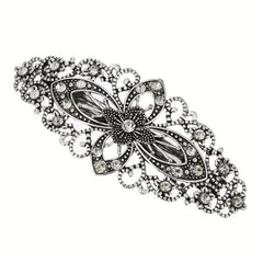Silvery Four Leaf Clover Hair Clip French Barrette Women Hair Accessorie