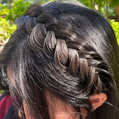 Synthetic Fish Teeth Tooth Fishtail Wig Braid Headband Band