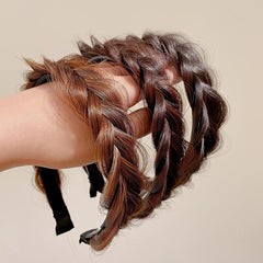 Synthetic Fish Teeth Tooth Fishtail Wig Braid Headband Band