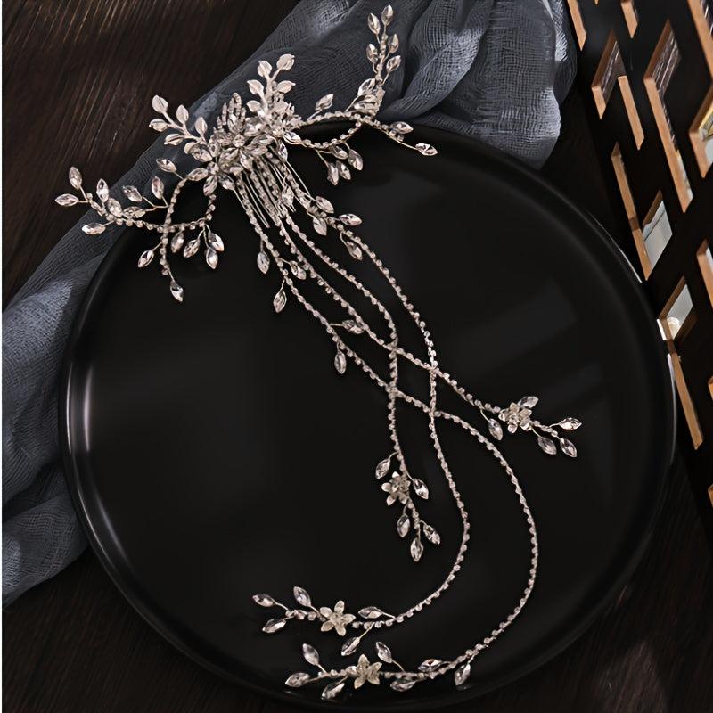 Crystal Long Hair Comb Rhinestone Wedding Accessories
