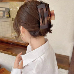 Amber Matte Large Hair Claw Clip Strong Hold Grip Hair Jaw Clip