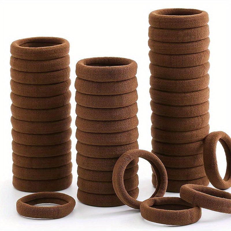 100 Large Hair Ties for Thick Hair Elastic Hair Bands No Seamless