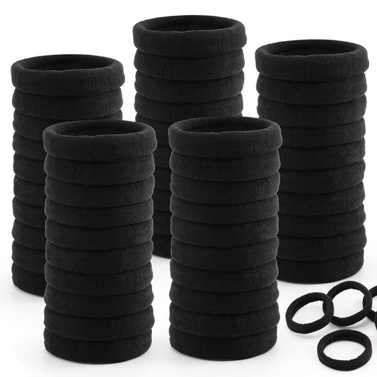 100 Large Hair Ties for Thick Hair Elastic Hair Bands No Seamless