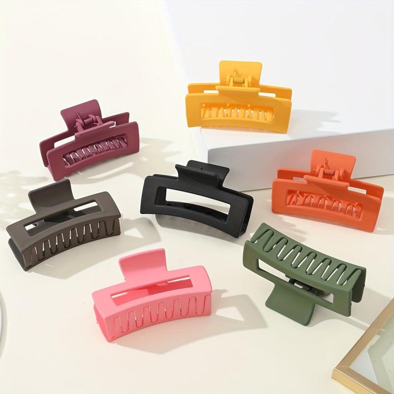 Rectangular Cutout Hair Claw for Thick and Thin Hair