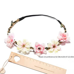 6pcs Flower Wreath Hair Band Boho Hair Accessories