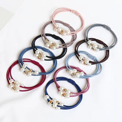 10pcs Faux Pearl Hair Ties Elastic Hair Bands Ropes Hair Elastics Scrunchies