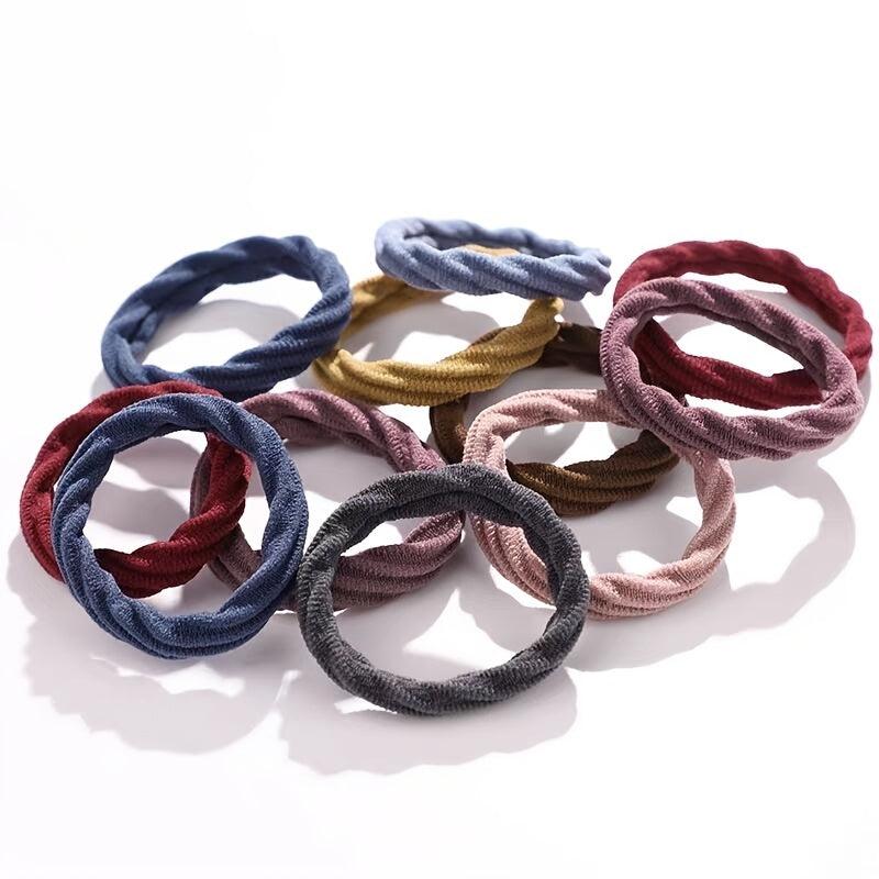 20pcs Hair Ties for Women Girls Non Slip Seamless Hair Bands Thick Curly Hair