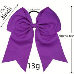 6pcs Jumbo Teams Cheerleaders Hair Bows Hair Accessories