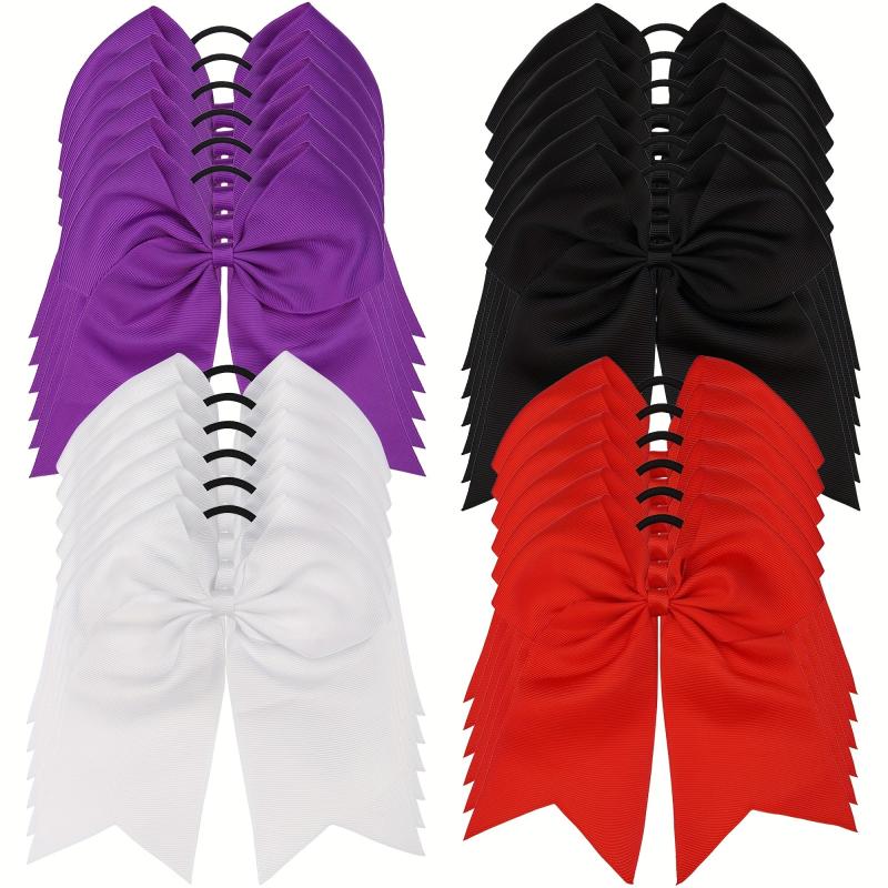 6pcs Jumbo Teams Cheerleaders Hair Bows Hair Accessories