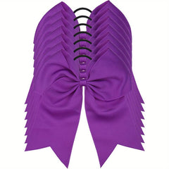 6pcs Jumbo Teams Cheerleaders Hair Bows Hair Accessories