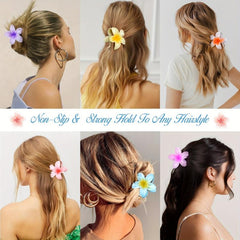 6 PCS Flower Hair Claw For Women Girls Kids Non-slip Hair Accessories
