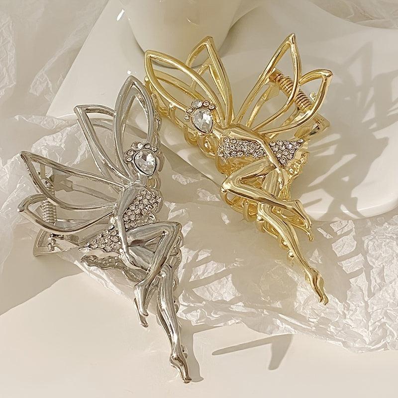 Elf Little Girl Metal Hair Claw Clip for Thick Hair