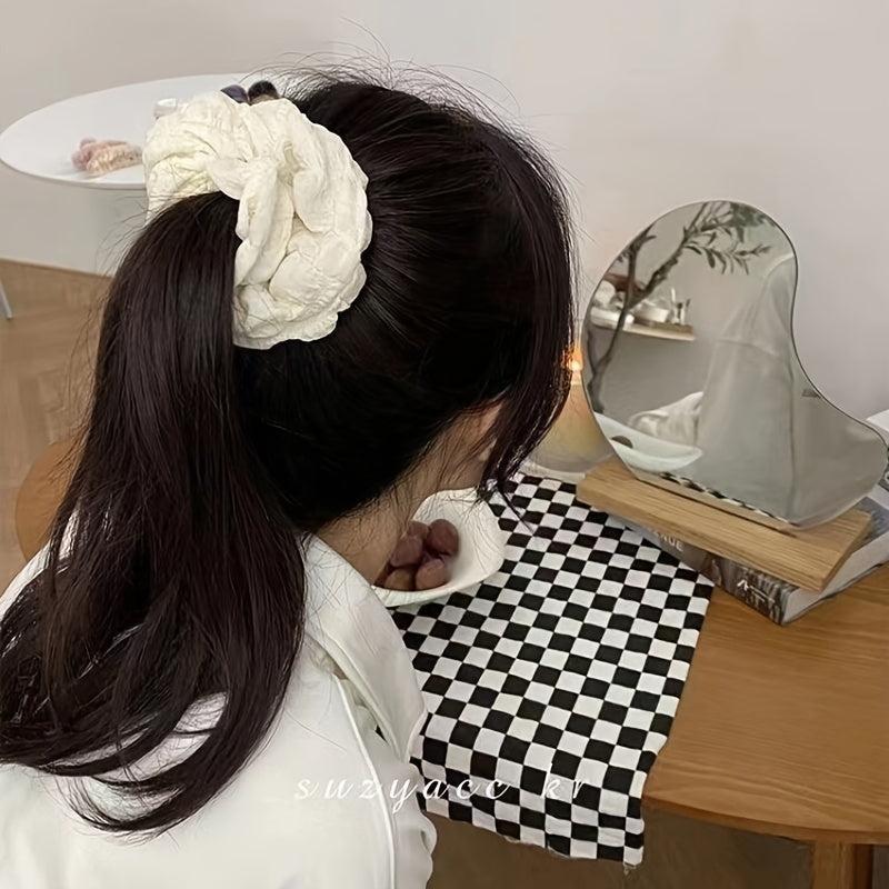 3pcs Colour Scrunchies Soft Hair Ties Accessories Elastic Ponytail Gift For Her