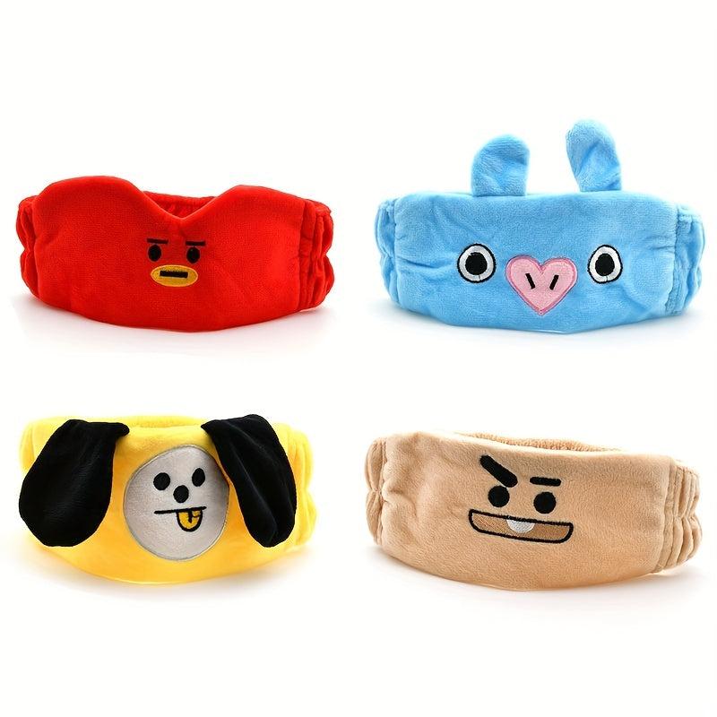 Plush Cartoon Headband for Skincare Makeup Spa Hair Accessories