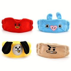 Plush Cartoon Headband for Skincare Makeup Spa Hair Accessories