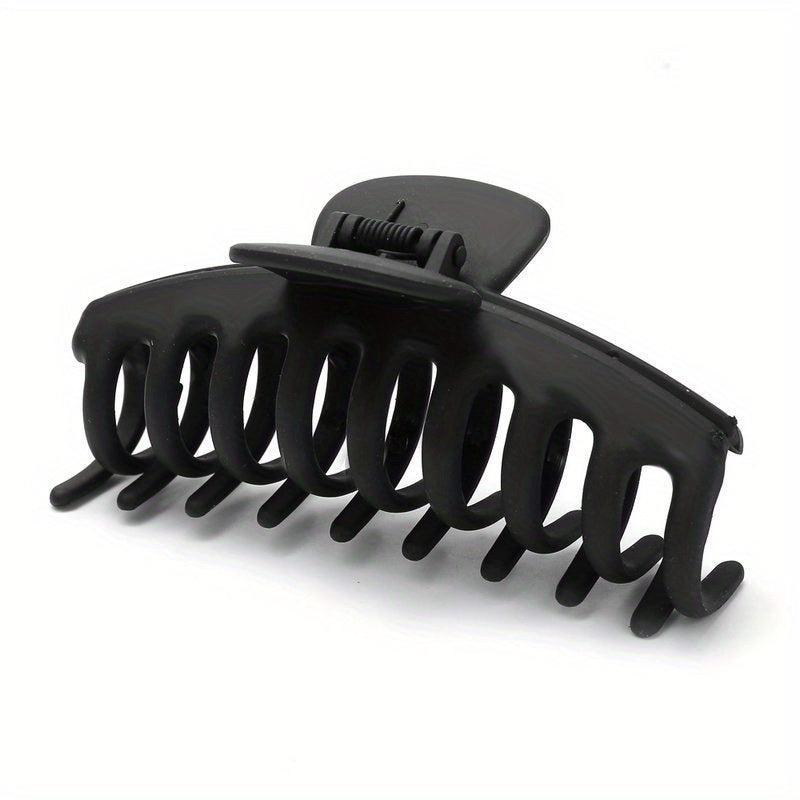 6pcs Matte Hair Claw Large Nonslip Shark Claw Strong Hold Thick Hair