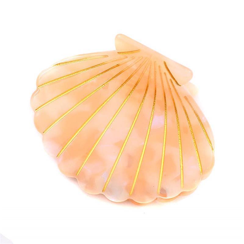 Shell Hair Claw Minimalist Banana Clip Hairgrip Non Slip Hair Accessory