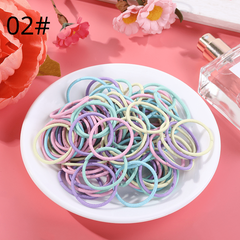 100pcs Hair Ties Girls Rubber Bands Scrunchy Elastic Hair Bands