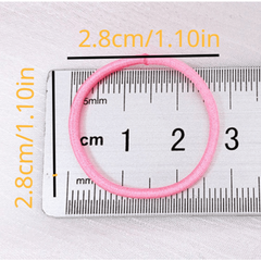 100pcs Hair Ties Girls Rubber Bands Scrunchy Elastic Hair Bands