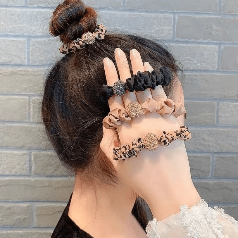 Rhinestone Hair Ties Ponytail Holder