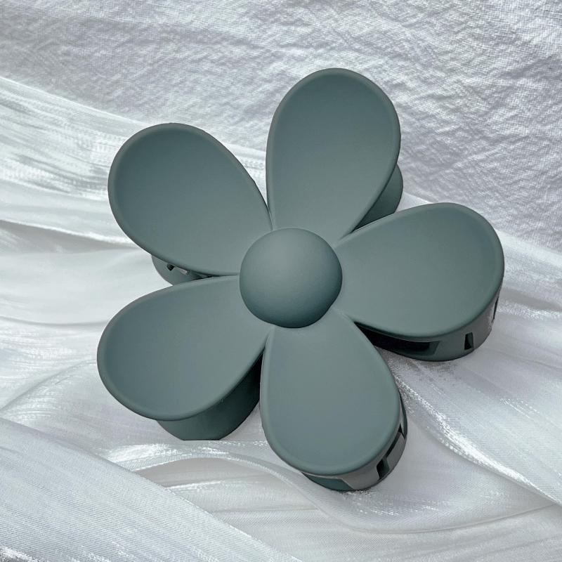 Flower Frosted Candy Hair Claw Clip Strong Hold Grip Hair Jaw Clip