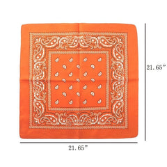 Polyester Square Bandana Handkerchief Outdoor Face Mask Bandana