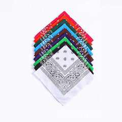 Polyester Square Bandana Handkerchief Outdoor Face Mask Bandana