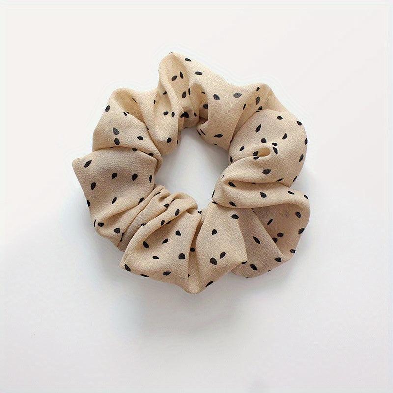 Polka Dot Scrunchies Hair Tie Large Hair Rope Style Hair Ring Ponytail Holder