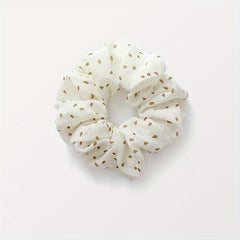 Polka Dot Scrunchies Hair Tie Large Hair Rope Style Hair Ring Ponytail Holder