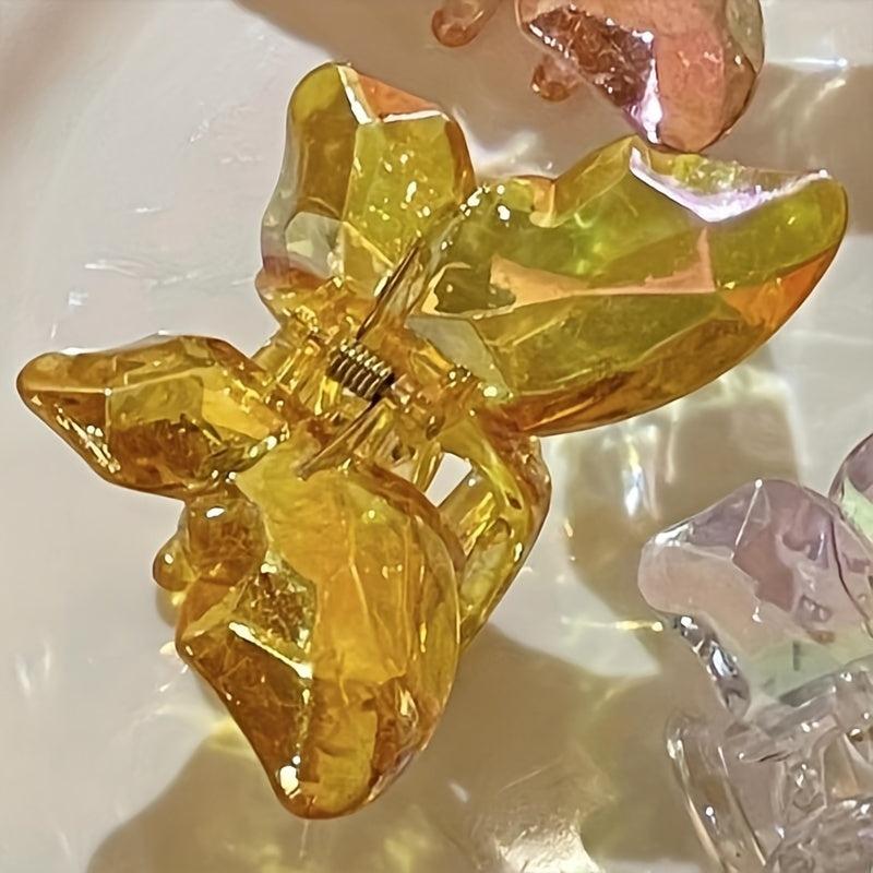 Y2K Butterfly Hair Claw Clips Resin Hairpin All match Hair Accessories For Women