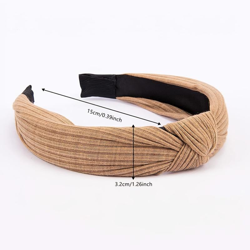 8pcs Non-slip Knotted Headbands Soft Fabric Hairband