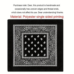 55 Square Paisley Print Scarf Bandana Headband Wrap