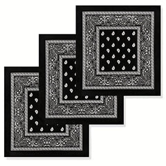 55 Square Paisley Print Scarf Bandana Headband Wrap
