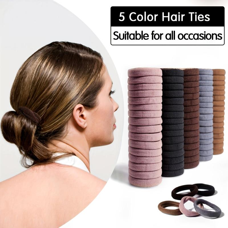 Solid Hair Tie Style Hair Rope Elastic Ponytail Holder Hair Ring Women Girls Hai