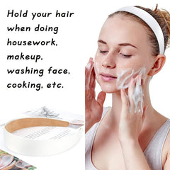 10pcs Satin Hairband Wide Headbands Women Non Slip Plain Head Bands