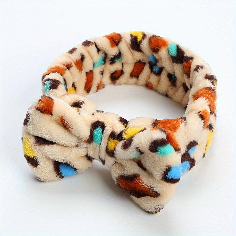 Plush Headband Wash Face Coral Fleece Head Hoop Women's Hair Accessories
