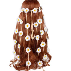 Hippie Sunflower Hairband Floral Crown Boho Headdress Headpiece
