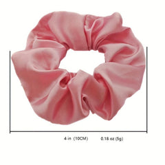 60pcs Satin Scrunchies Hair Tie Elastic Hair Rope For Women Girls