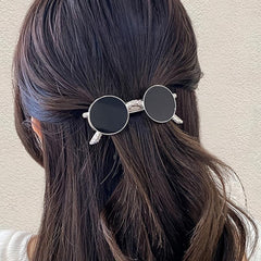 Golden Metal Hairpin Hair Clips Sunglasses Shape Hair Barrettes Hair Accessories