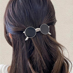 Golden Metal Hairpin Hair Clips Sunglasses Shape Hair Barrettes Hair Accessories
